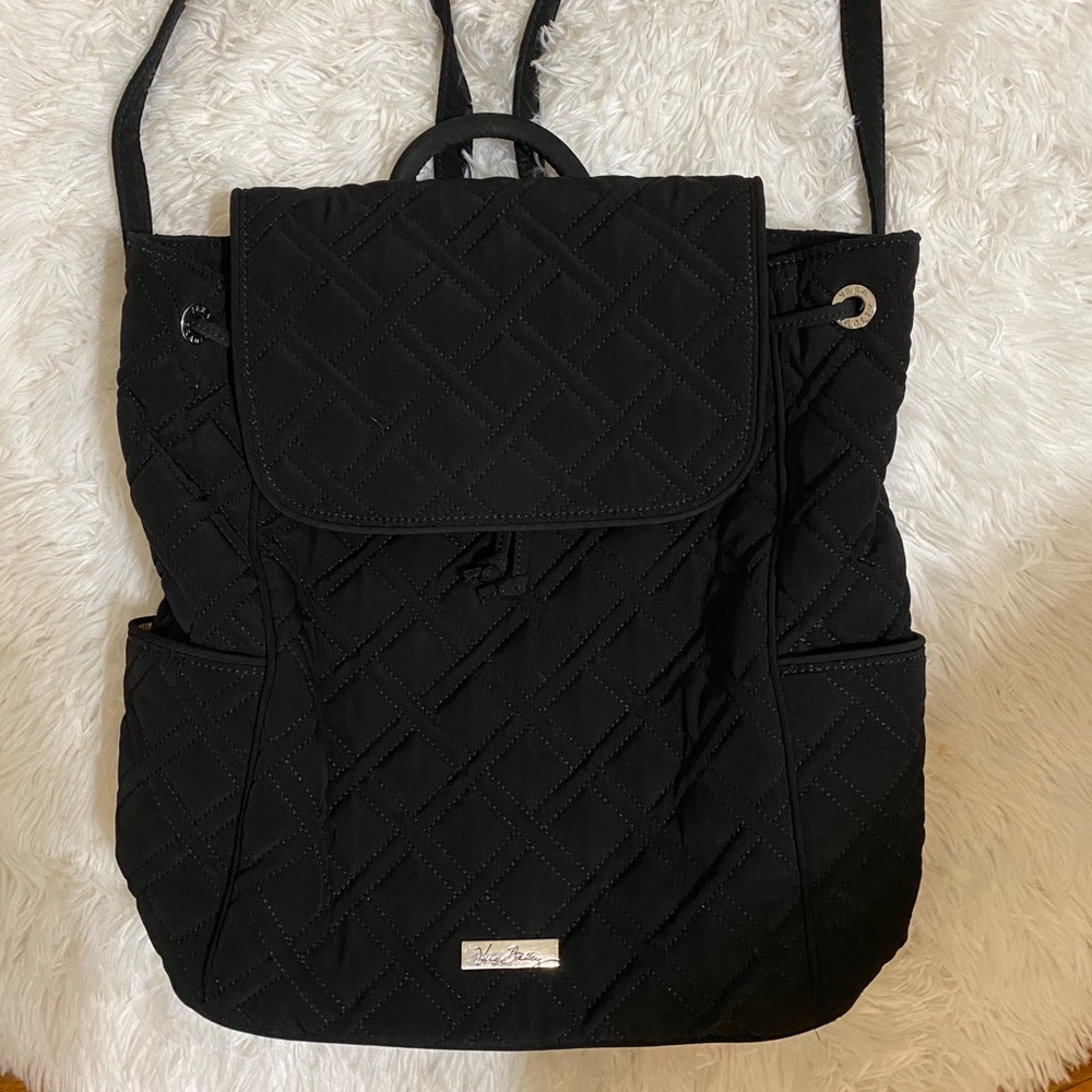 Vera Bradley Black Backpack Purse